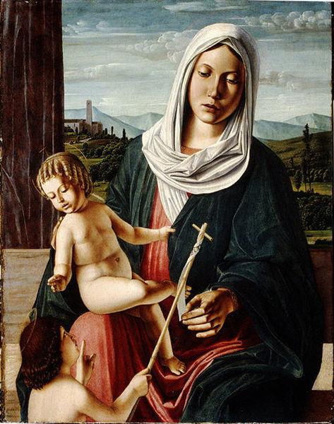 Michele da Verona Madonna and Child with the Infant Saint John the Baptist Germany oil painting art